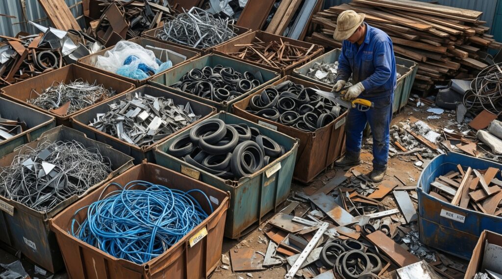 Сортировка металлолома: категории, примеси, что повышает/снижает цену при сдаче - иллюстрация