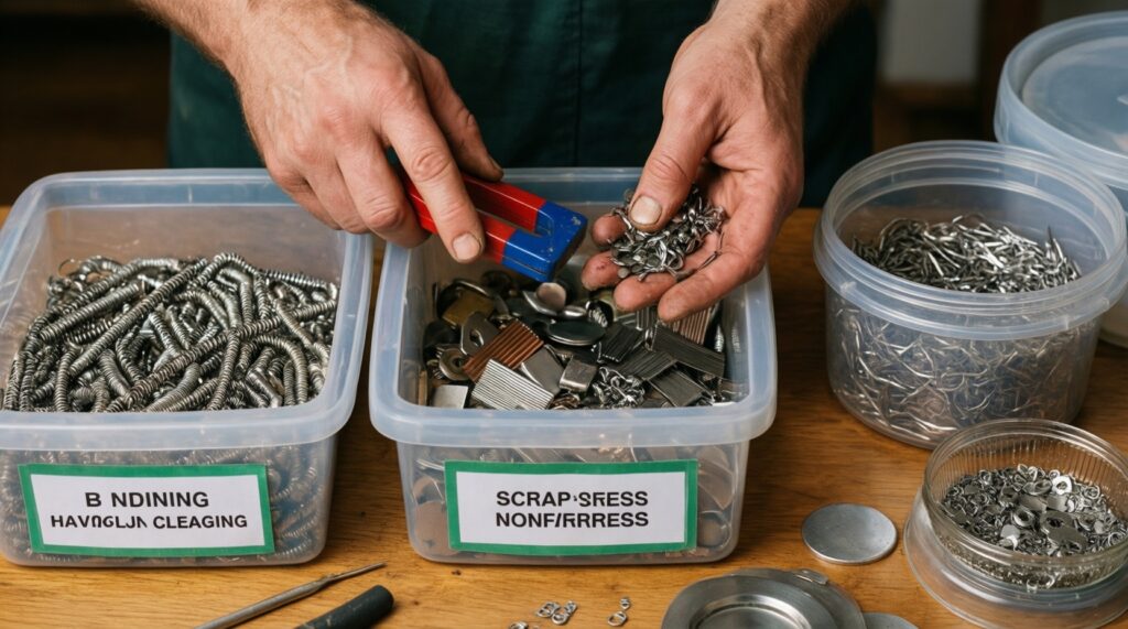 Переработка металла дома: сортировка, разбор техники, отделение цветмета от чермета - иллюстрация