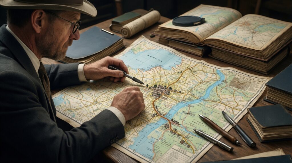 Как читать рельеф и карты: старые дороги, урочища, переправы и места