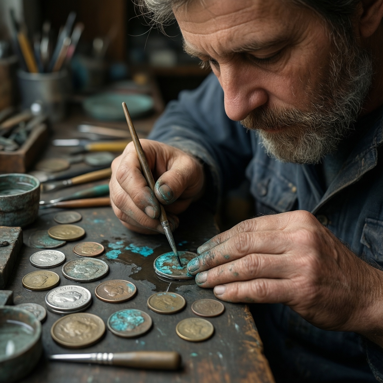 Как правильно чистить монеты и находки из меди, латуни и алюминия безопасными методами