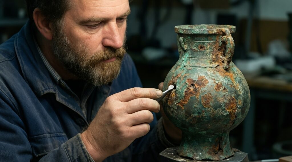 Железные находки и ржавчина: базовые методы стабилизации и когда лучше не чистить - иллюстрация